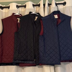 Weatherproof Men's Quilted Vest - Burgundy, Black, and Navy